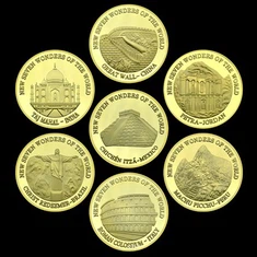 Блискуча золота металева ігрова жетонна монета